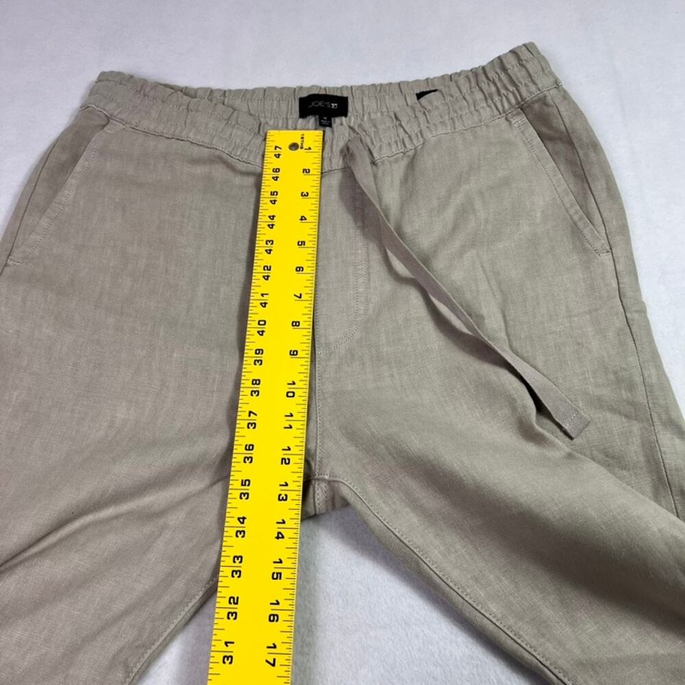 Joe’s Pants Mens M Tan The Soder Linen Slim Elastic Waist Trouser - Picture 6 of 10